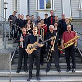 Die Big Band der TU Clausthal auf der Treppe